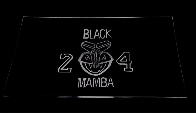 Remembering Black Mamba Glass Rolling Tray