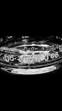 Load image into Gallery viewer, PATRIOTS Glass Ashtray Hand Etched clear glass